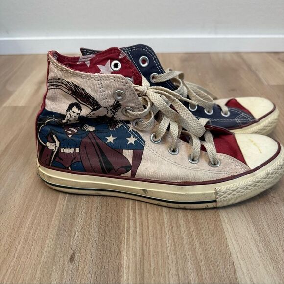 Converse DC Comics Superman Hightop Sneakers - Picture 1 of 9